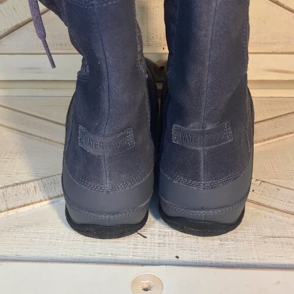 The North Face Nuptse faux Fur Boots Iron Gate Grey Quail Grey purple sz 8.5 - Picture 8 of 10